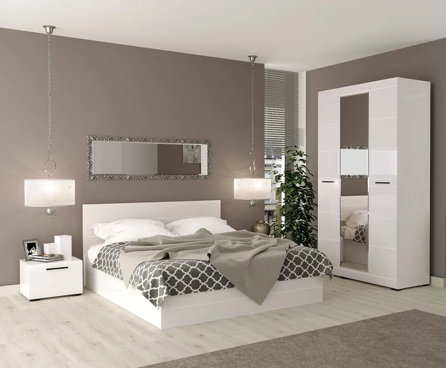 Спальня. Материал фасадов ЛДСП. Срок изготовления от 15 рабочих дней. Цена на момент заказа 43000 руб