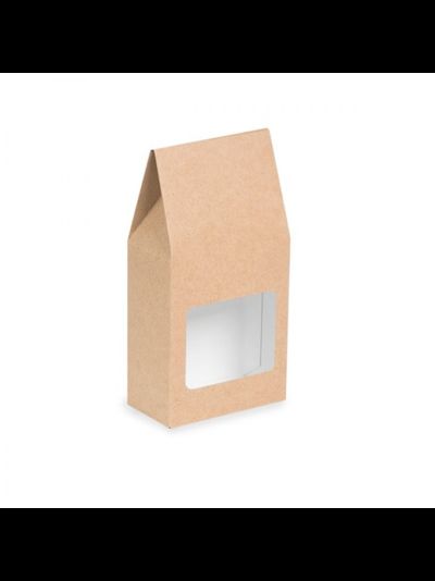 Упаковка Tea Box (крафт/белая), 182/110*92*50мм