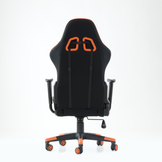 Игровое кресло K-50,  черная сетка оранжевые вставки BR