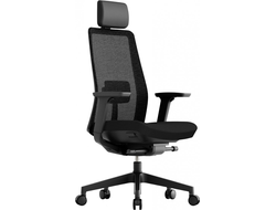 Офисное кресло Krede K10, сетка - VE-00 BLACK, ткань HY193B BLACK