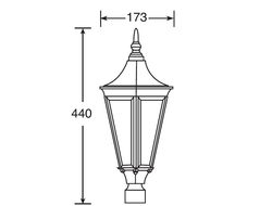 Садово-парковый светильник Leeds-3