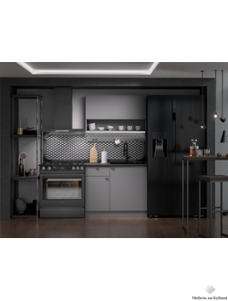 Энни 1,0 м кухонный гарнитур Графит серый