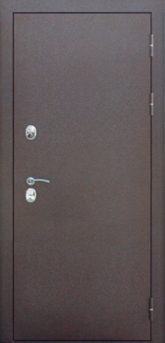 Металлическая входная дверь с терморазрывом "ISOTERMA" 11 см медный антик Лиственница беж ФТ