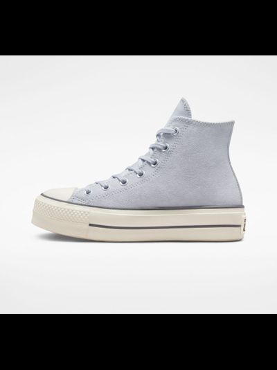 Кеды Converse Lift замшевые серые на платформе