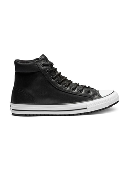 Кеды Converse All Star Pc leather черные высокие кожаные