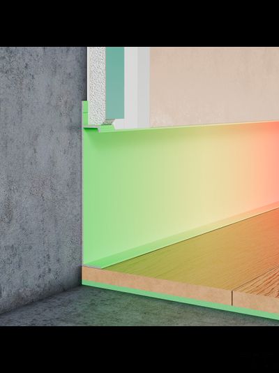 Плинтус скрытого монтажа PRO DESIGN Universal 235 Покраска по RAL