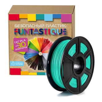 Катушка пластиковая Funtastique PLA-1KG-SW (PLA,1.75 мм,1 кг, бирюзовый)