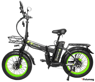Электровелосипед SYCCYBA H1 (F10) DUAL 23AH зеленый