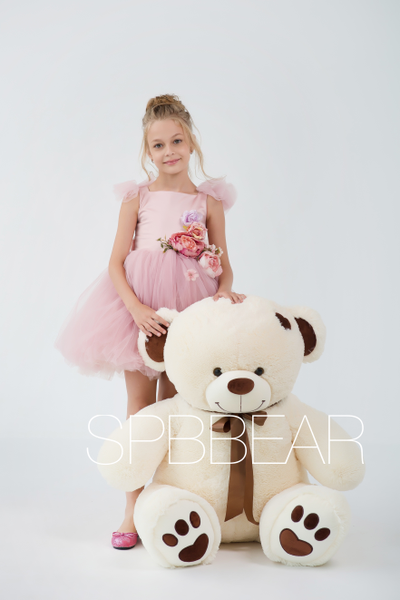 Большой плюшевый мишка 150 см бежевый Тони