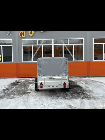 Прицеп «Спутник PRO» (2155x1300x480) увеличенный борт, оцинкованная рама, с силовым подрамником