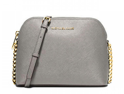 Женская Сумка Michael Kors Cindy Large Dome Crossbody (Серая)