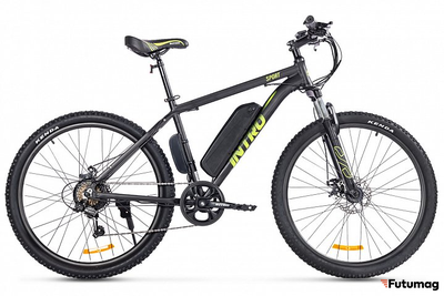 Электровелосипед INTRO Sport (Черно-зеленый)