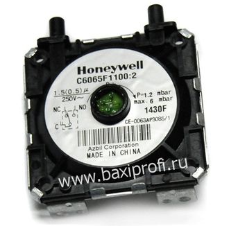 628640 ПНЕВМОРЕЛЕ ДЛЯ КОТЛА BAXI HONEYWELL ДАТЧИК ТЯГИ для котла BAXI с ЗАКРЫТОЙ КАМЕРОЙ СГОРАНИЯ