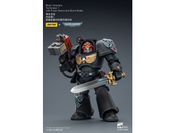 Терминатор Черных Храмовников (Warhammer 40K) - КОЛЛЕКЦИОННАЯ ФИГУРКА 1/18 Black Templars Terminator with Power Sword and Storm Bolter (JT03097) - JOYTOY