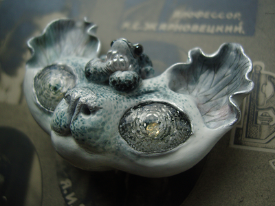 "Сомнус, Гипнотический Кот" необычная брошь по мотивам творчества Тима Бёртона