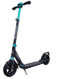 Городской самокат Sportsbaby City Scooter MS-116 черно-бирюзовый
