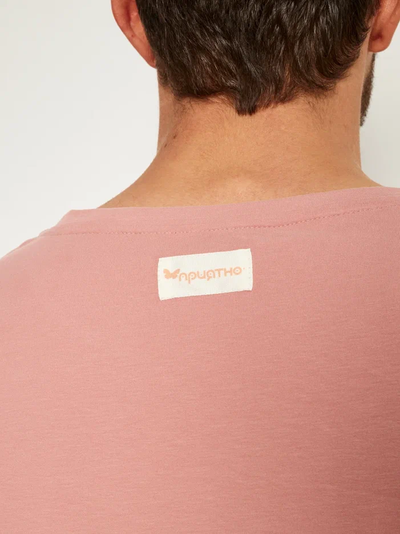 МУЖСКАЯ ФУТБОЛКА РОЗОВЫЙ "ЦВЕТОЧНЫЕ КЕДЫ"