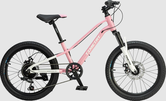 Велосипед TT277/ 7скоростей 20" Розовый рама 10,5"