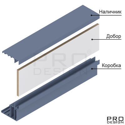 Алюминиевый короб Pro Design TELESCOPIC по RAL