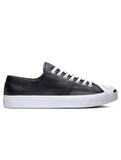 Кеды Converse Jack Purcell leather черные низкие кожаные 164224c