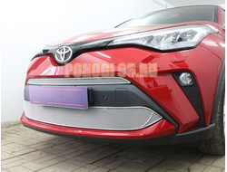 Защита радиатора Toyota C-HR 2019- chrome верх PREMIUM