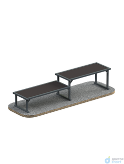 Скамья двухуровневая