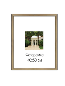 Рамка премиум 40х50 см, дерево, багет 18 мм, "Sasha", светло-коричневая, 0011-16-0000