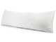 Подушка для тела с наполнителем  холлофайбер формы I 190 х 35 см сатин страйп Белый