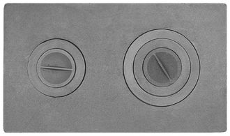 Плита цельная с двумя отверстиями П2-3 Плита цельная с двумя отверстиями для конфорок №1, 2, 3