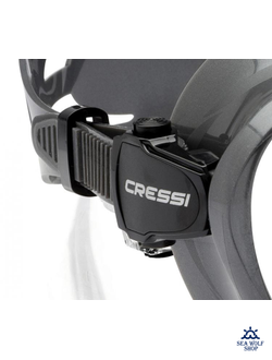 Маска для дайвинга Cressi Sub F1 GRAY безрамочная, моностекло