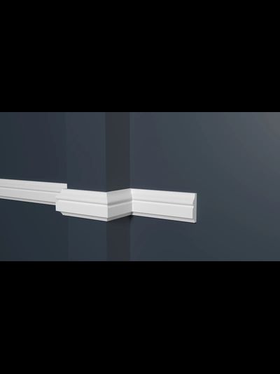 Молдинг Decor Dizain DD603, дюрополимерный, влагостойкий, под покраску, длина 2 м