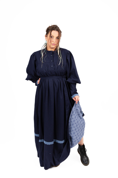 Платье в русском стиле "Поморское" шерстяное