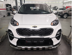 Защита переднего бампера G d60/60 для Kia Sportage (2018-2021)
