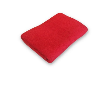 Полотенце махровое гладкокрашеное 50х90 380 гр/м2, красное