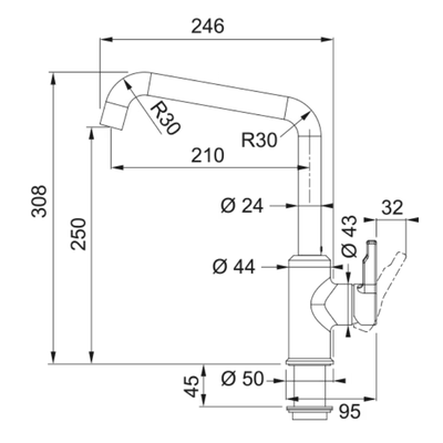 Смеситель Franke Urban