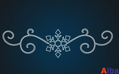 Перетяжка уличная Морозный узор