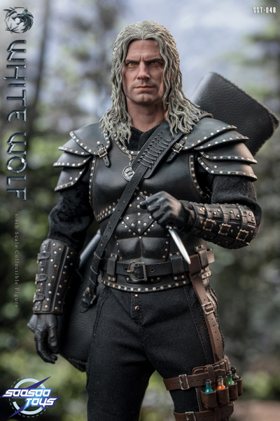 Ведьмак Геральт (Генри Кавилл, "The Witcher" Netflix) - КОЛЛЕКЦИОННАЯ ФИГУРКА 1/6 white wolf (SST048) - Soosoo toys