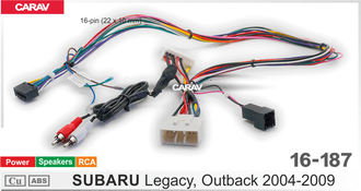 Can адаптер-проводка для SUBARU LEGACY,  OUTBACK. 16-187