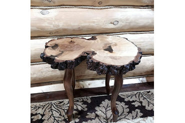 Столик из капа березы. Работа spilcenter.com