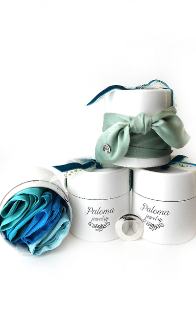 Шарф шелковый AQUA Collection