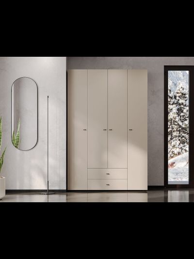 Гиза Шкаф 4х ств. Меланж/Венге