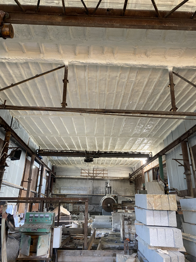 Утепление потолка пенополиуретаном