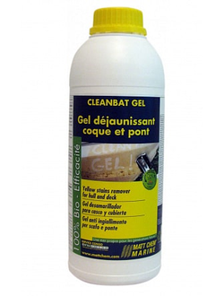 Очиститель от желтых пятен Matt Chem Marine Cleanbat-gel  для гелькоута и краски 1л