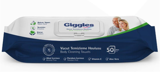 Giglges მწოლიარის თანისთვის ჰიგიენური სველი ხელსახოცი 50 ც