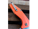 Складной нож URAN R сталь AUS 10, рукоять G10, цвет оранжевый