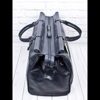 Кожаный саквояж Veano Premium blue (арт. 4004-54)