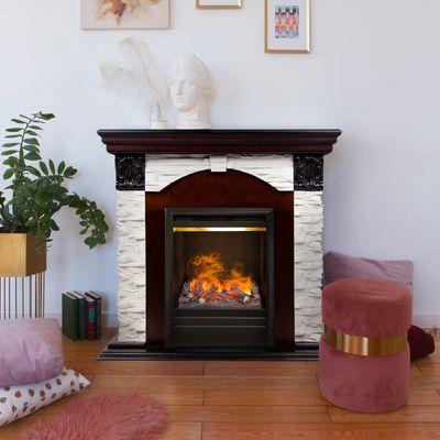 Электрокамин Dublin Lux AO с очагом 3D Olympic