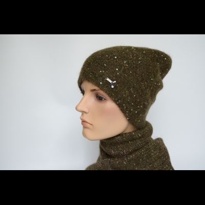 Темно - зеленый шарф Vizio Италия 8023