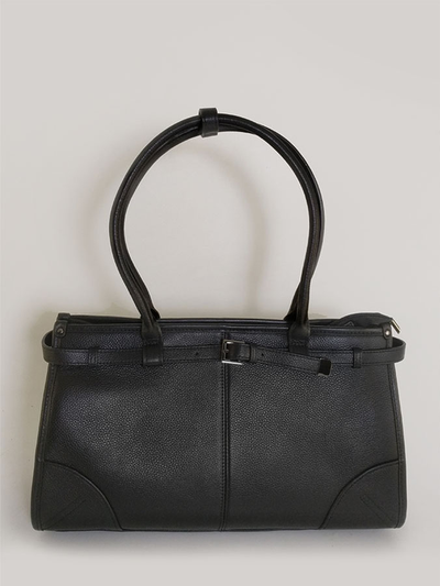 (АРТИКУЛ: 9879/1/8) СУМКА ЖЕНСКАЯ, СРЕДНЕГО РАЗМЕРА, НАТУРАЛЬНАЯ КОЖА,ЧЕРНАЯ, РУЧКИ ЧЕРЕЗ ПЛЕЧО