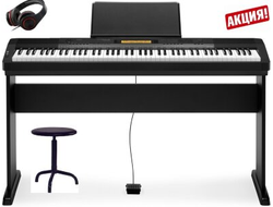 Цифровое фортепиано(электропианино) CASIO CDP-230+деревянная стойка+наушники+бархатная накидка+винтовой стульчик